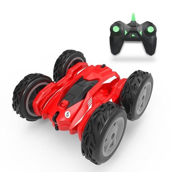 High Speed Double Sided Rc Car For Stunts And Off Road Tumbling Red Remote Controlled Toys