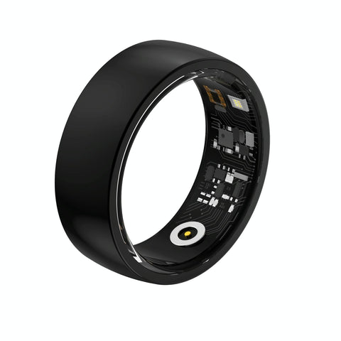 Smart Ring For Health Monitoring And Family Care Size 20 Black Activity Trackers