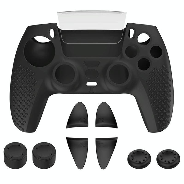Black Polka Dot Silicone Joystick Cover For Ps5 Controller Other Video Game Accessories