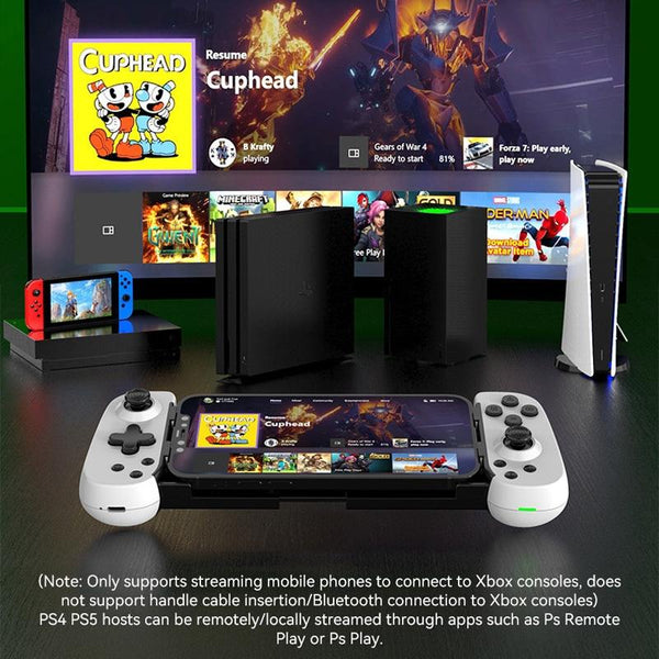 Foldable Tooth Controller For Gaming Black Other Video Game Accessories