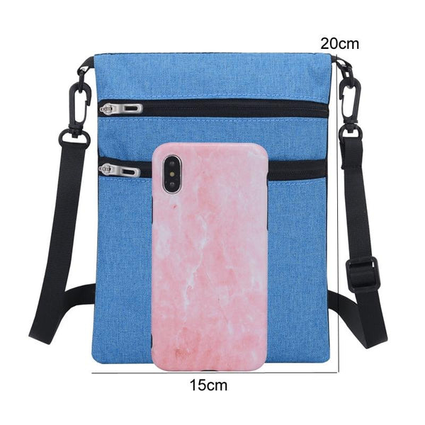 Waterproof Crossbody Cell Phone Pouch For Travel Dark Blue Women's Bags & Handbags