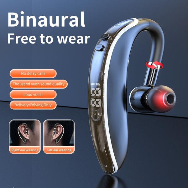 Universal Bluetooth Earphone Single Rotating Black / White Earbuds