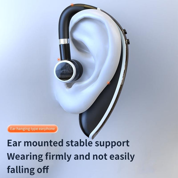 Universal Bluetooth Earphone Single Rotating Black / White Earbuds