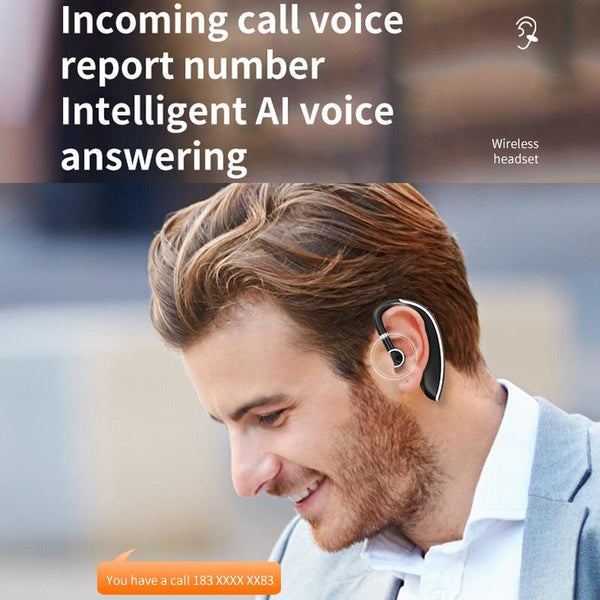 Universal Bluetooth Earphone Single Rotating Black / White Earbuds