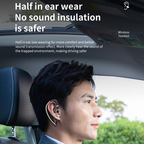 Universal Bluetooth Earphone Single Rotating Black / White Earbuds