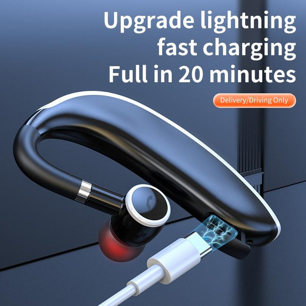 Universal Bluetooth Earphone Single Rotating Black / White Earbuds