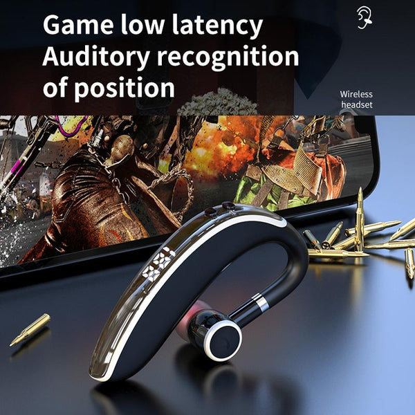 Universal Bluetooth Earphone Single Rotating Black / White Earbuds