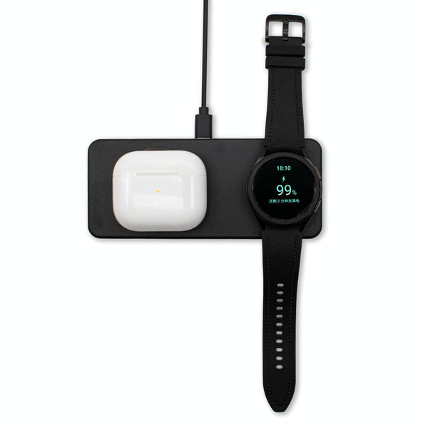 2 In 1 Magnetic Wireless Charger Black Chargers & Cradles