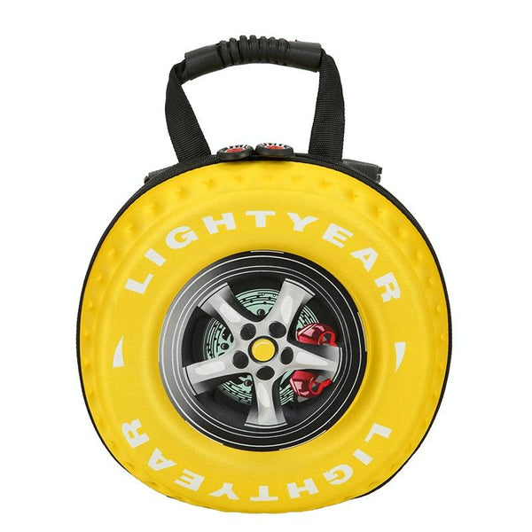 Kindergarten Shoulder Bag Tire Shaped For Kids Yellow Bags