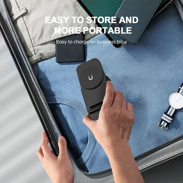 3 In 1 Magnetic Wireless Charger Stand Black Chargers & Cradles