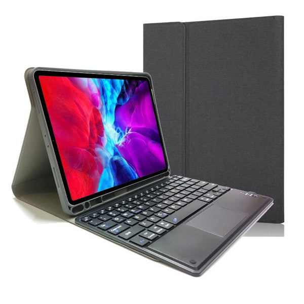 Bluetooth Keyboard Tablet Case For Ipad Pro 11 Detachable Touch Leather Holder Pen Slot Black Keyboards