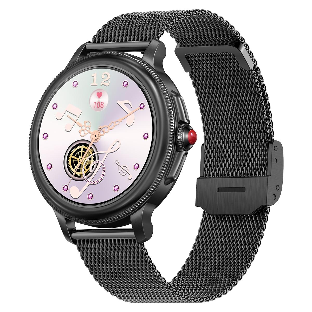 Smart Wristband With Waterproof Heart Rate And Blood Pressure Monitoring Black Smart Watches