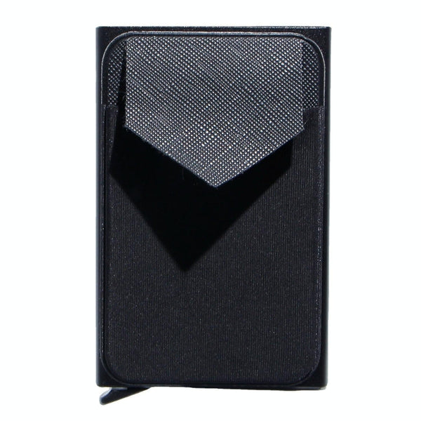 Compact Metal Card Holder With Rfid Protection Black Business Card Holders