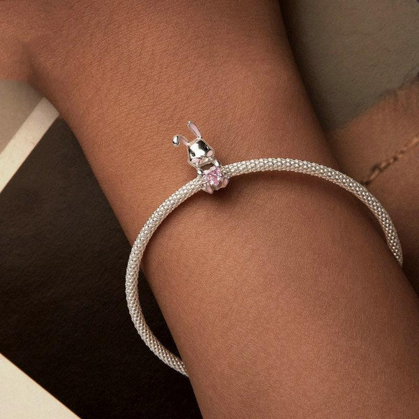 925 Sterling Silver Easter Bunny Diy Beads Charms & Pendants