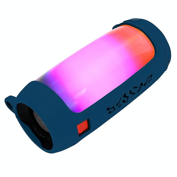 Shockproof Silicone Protective Case For Jbl Pulse4 With Carabiner & Lanyard Black Cases Covers & Skins