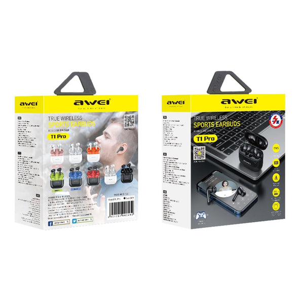 Wireless With Charging Case True Sports Black Earbuds