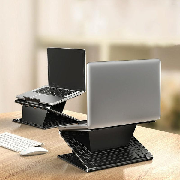 Laptop Stand Height Foldable Heat Dissipation Elegant Black Stands Holders & Car Mounts
