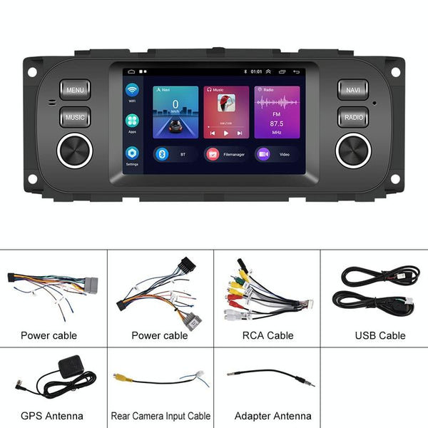 Carplay Android Navigation For Jeep Grand Cherokee 1999 2004 Large Screen Video In Dash Units W/O Gps
