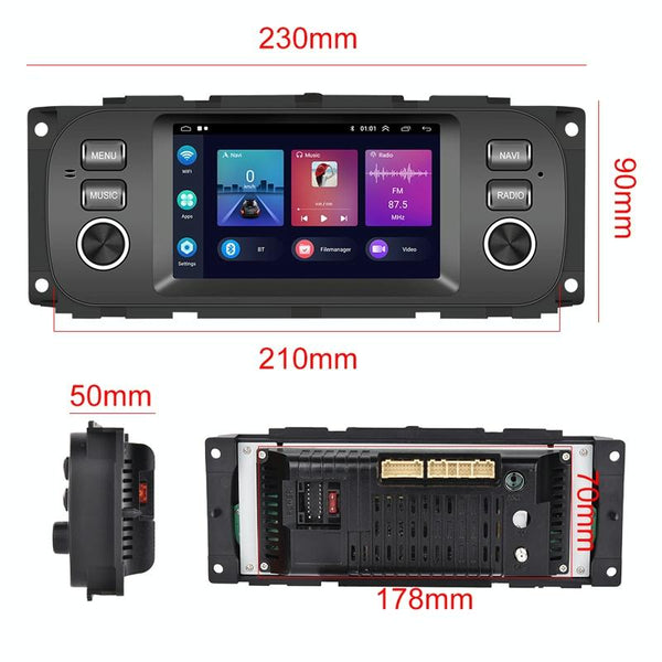 Carplay Android Navigation For Jeep Grand Cherokee 1999 2004 Large Screen Video In Dash Units W/O Gps