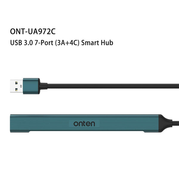 7 In 1 Usb3.0 + Usb2.0X2 Type Cx4 Docking Station Pine Green Chargers & Docking Stations
