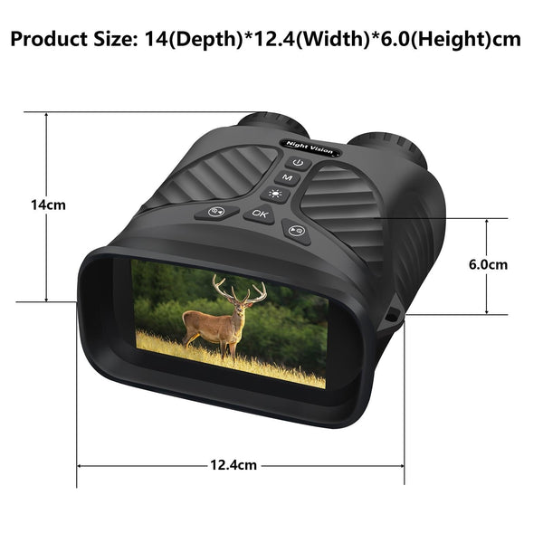 3 Ips Screen Digital Night Vision Binoculars With Display Black Binoculars & Monoculars
