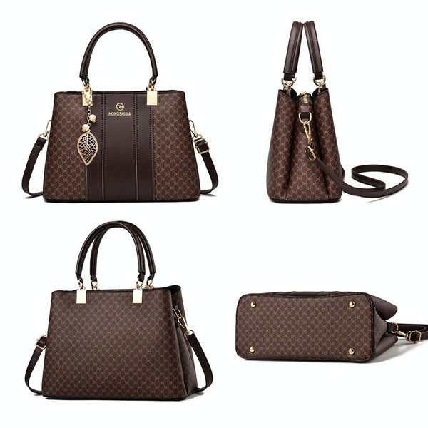 Large Capacity Summer Lady Handbag Colourblock Shoulder / Crossbody Coffee Women's Bags & Handbags