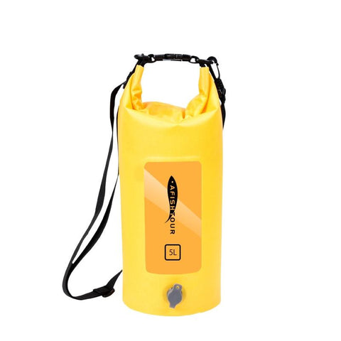 5L Waterproof Drifting Stream Bag Foldable Storage Bucket Yellow Dry Bags