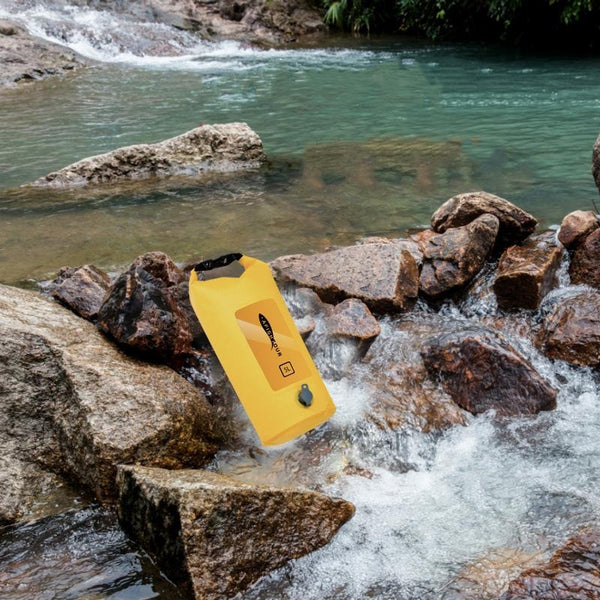 5L Waterproof Drifting Stream Bag Foldable Storage Bucket Yellow Dry Bags