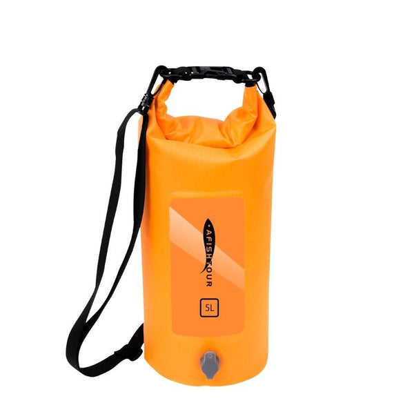 5L Waterproof Drifting Stream Bag Foldable Storage Bucket Yellow Dry Bags