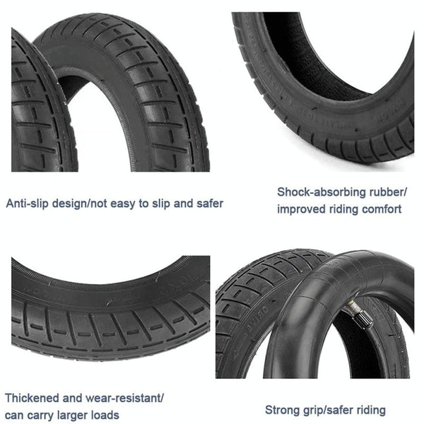 10X2 Inner Tube & Outer Tire Combo For Xiaomi M365 / Pro Electric Scooter Black Accessories Parts