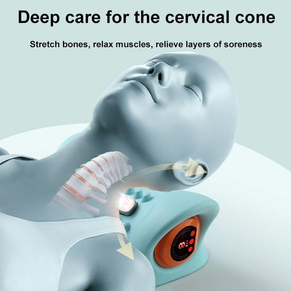 Blue Hot Compress Shoulder & Neck Massager Massagers