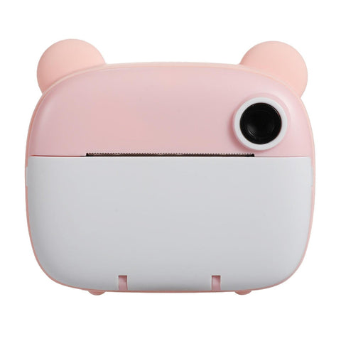 Instant Print Kids Camera Dual Lens 2.4 Inch Screen Pink Digital Cameras