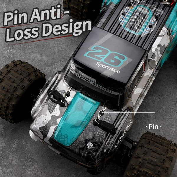 Off Road Remote Control Car Electric 4Wd Alloy Bigfoot Red Rc Model Vehicles