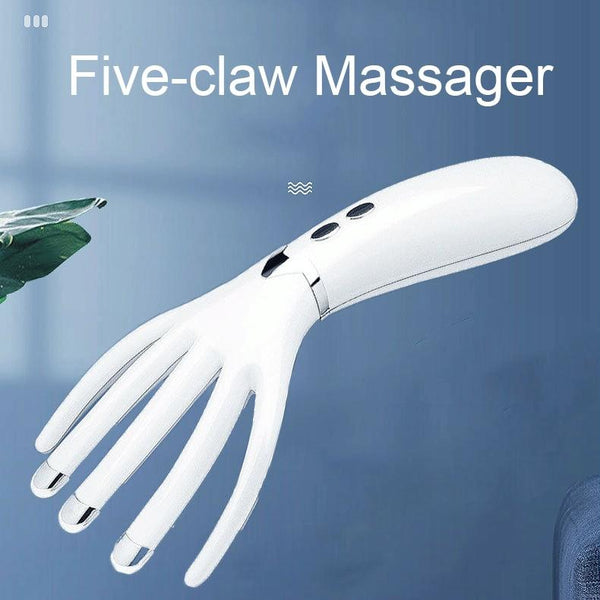 Heated Vibration Head Massager Mini Electric Comb Pearl White Massagers