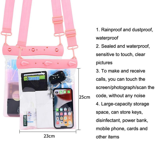 Waterproof Shoulder Messenger Bag For Sundries Phone Compatible Black Bags