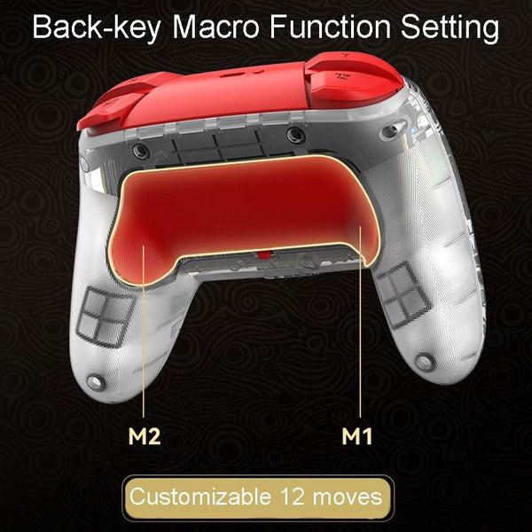 Wireless Dual Vibration Gamepad For Ps3 / Ps4 With Rgb Lights Red Controllers & Attachments