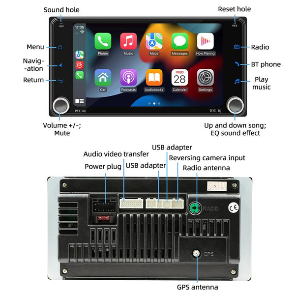 7 Inch Android Navigation For Toyota Corolla Bluetooth Fm 1 + 32G Video In Dash Units W/O Gps