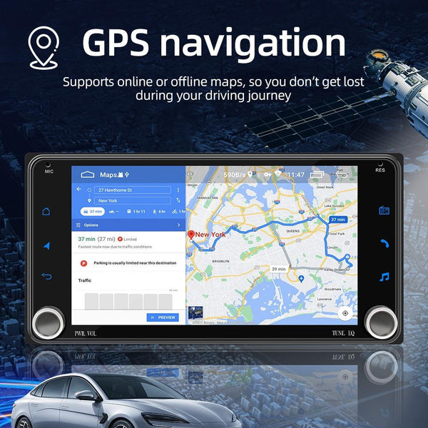 7 Inch Android Navigation For Toyota Corolla Bluetooth Fm 1 + 32G Video In Dash Units W/O Gps