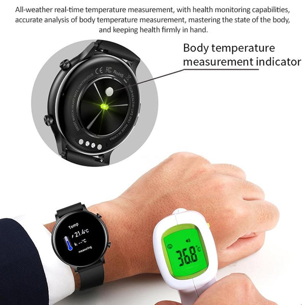 1.32 Inch Waterproof Smart Watch With Bluetooth Calling & Sleep Monitoring Black Smart Watches