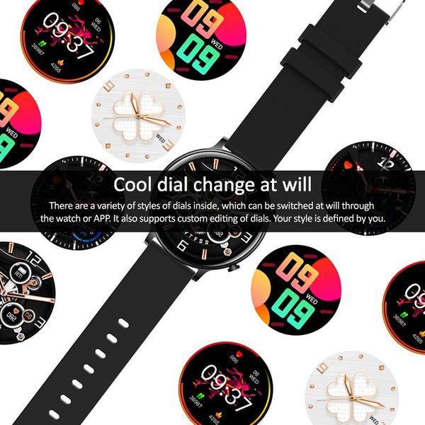 1.32 Inch Waterproof Smart Watch With Bluetooth Calling & Sleep Monitoring Black Smart Watches