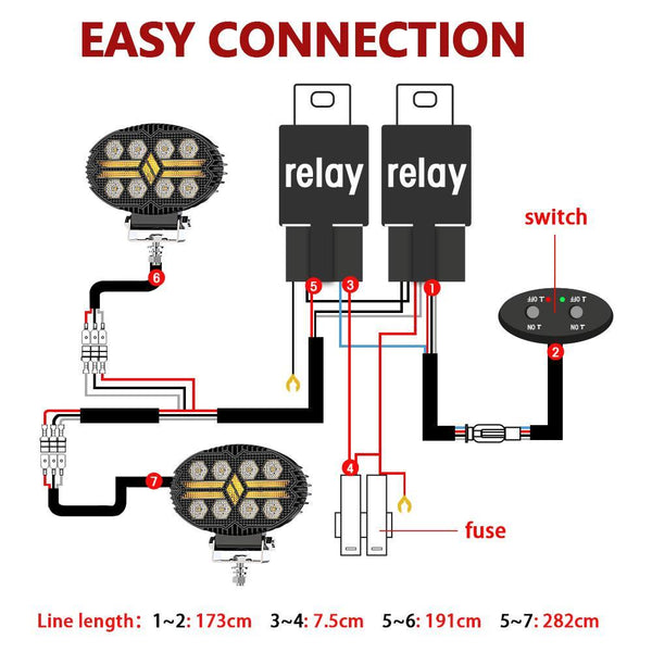 5.5 Inch Elliptical Hybrid Car Work Light Led Car Lights