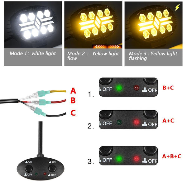 5.5 Inch Elliptical Hybrid Car Work Light Led Car Lights