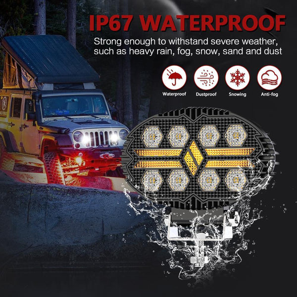 5.5 Inch Elliptical Hybrid Car Work Light Led Car Lights