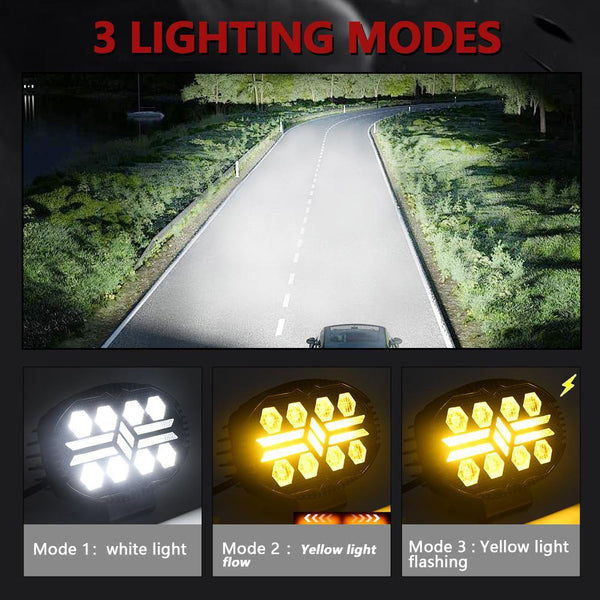 5.5 Inch Elliptical Hybrid Car Work Light Led Car Lights