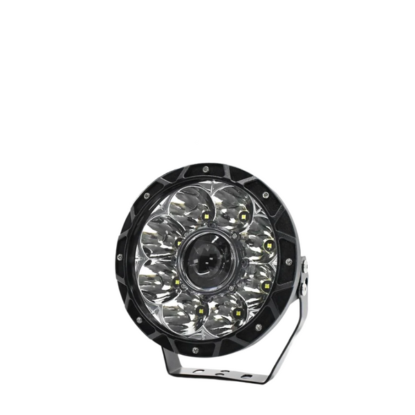 55W 6000Lm / 6000K Off Road Vehicle Round Work Light White Led Car Lights