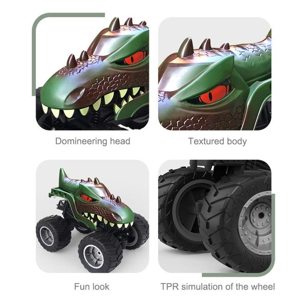 Remote Control Dinosaur Climbing Truck 2.4G Monster Green Other Rc Model Vehicles & Kits