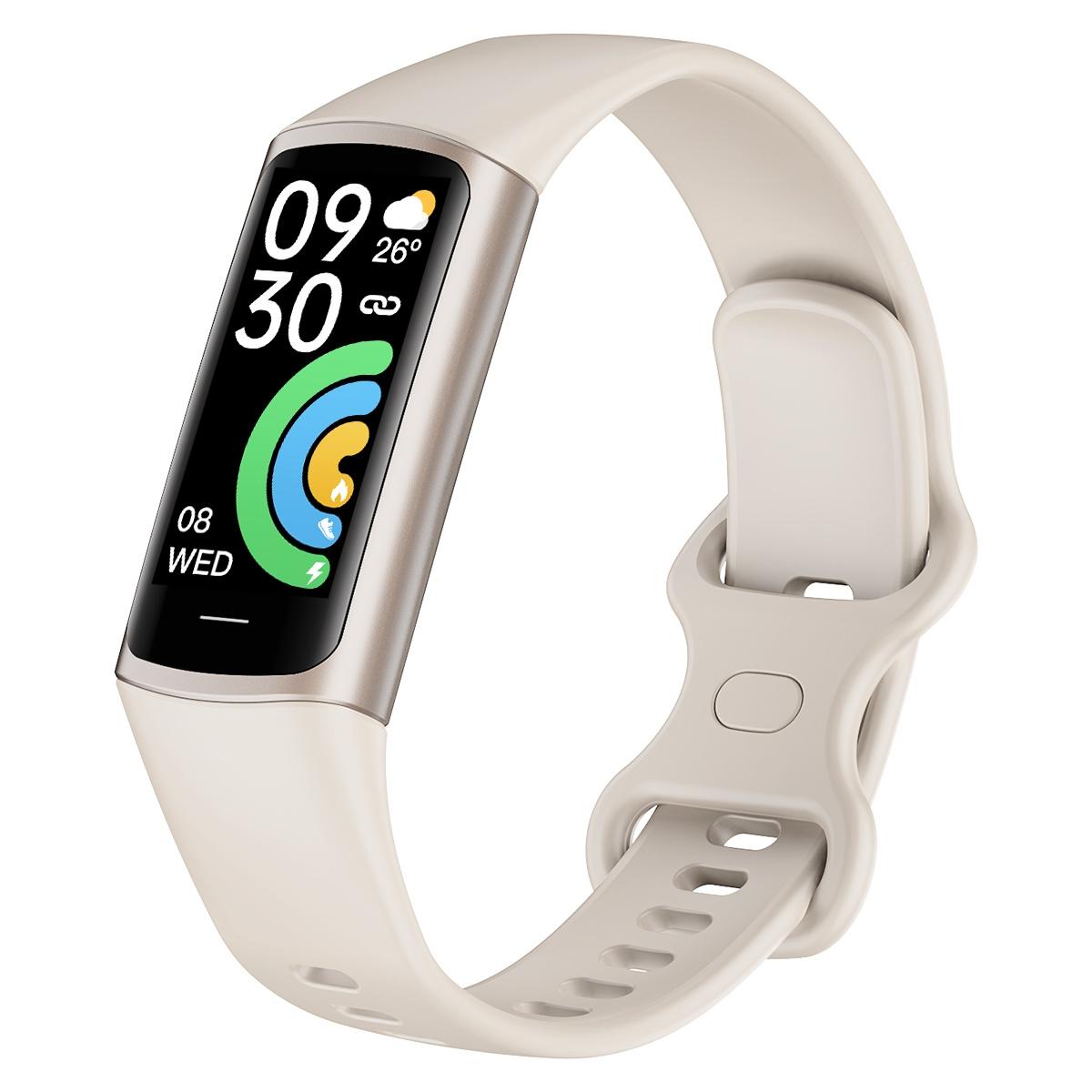Waterproof C68l Fitness Tracker Ip67 White Smart Watches