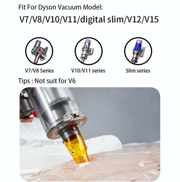 Universal Vacuum Suction Tip Adapter For Dyson Vacs Yellow Vacuum Cleaner Parts