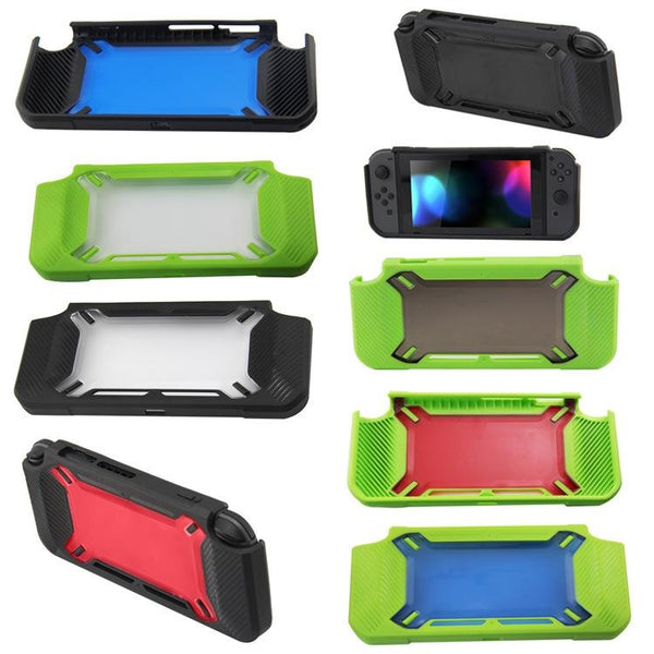 Nintendo Switch Back Cover Scratch Resistant Black + White Bags Skins & Travel Cases