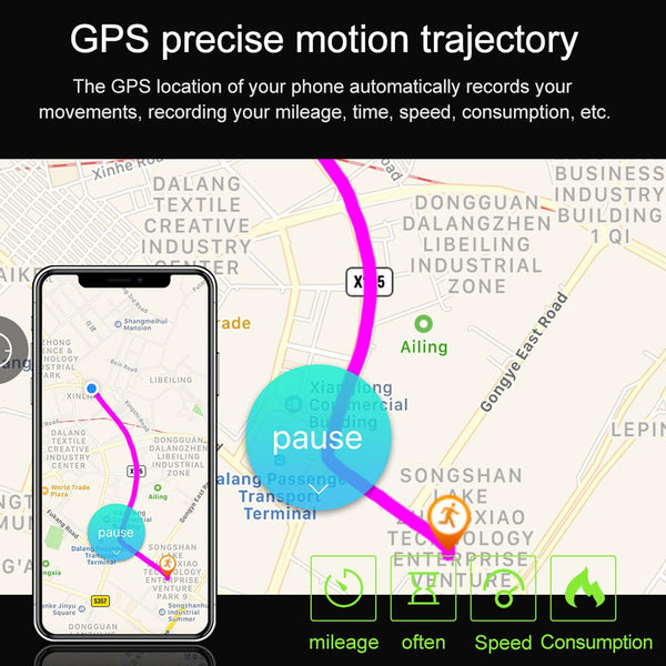 Ip67 Waterproof Smart Bracelet Screen Monitors Blood Oxygen Body Temp Heart Rate Black Smart Watches